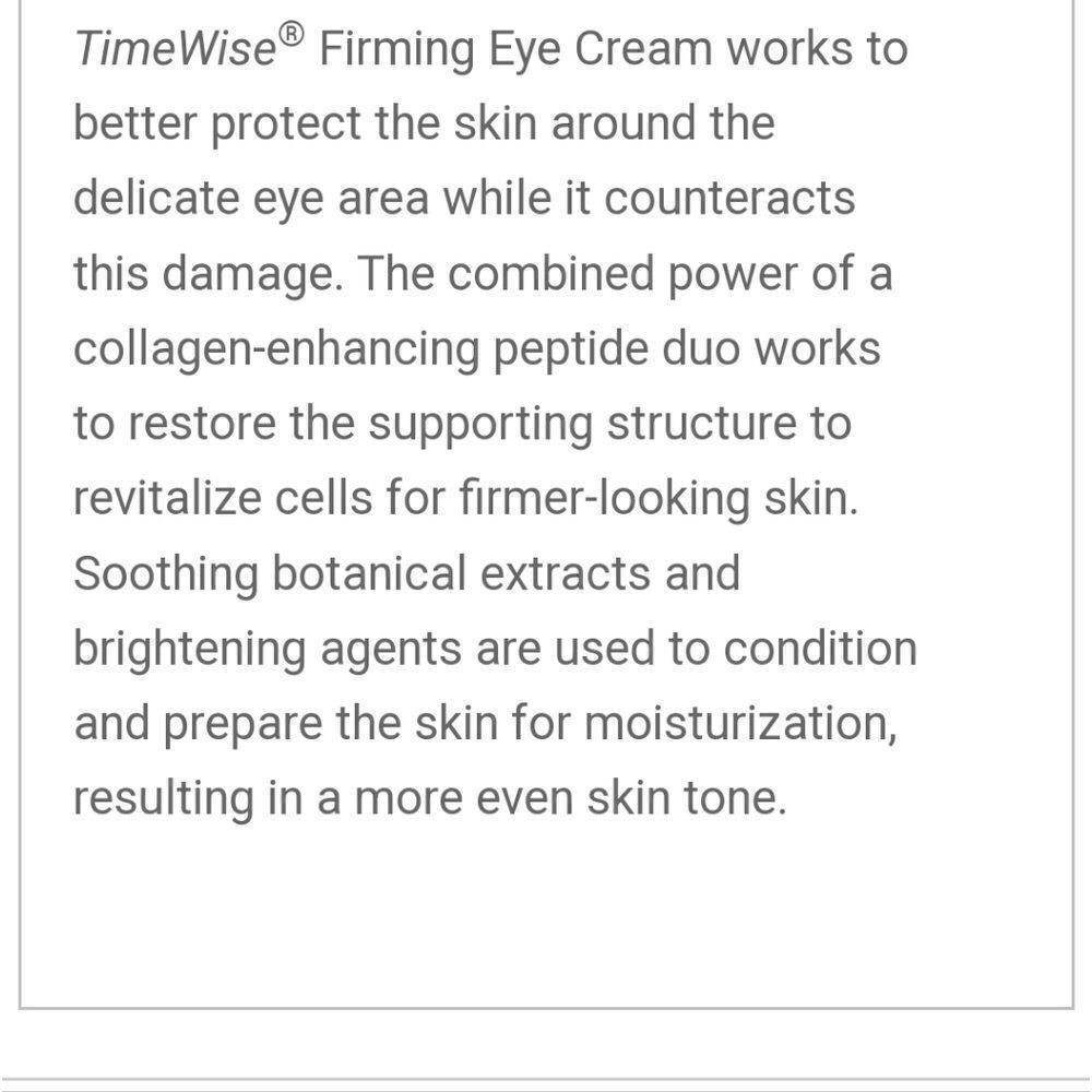 Mary KAY TIMEWISE FIRMING EYE CREAM - Picture 4 of 4